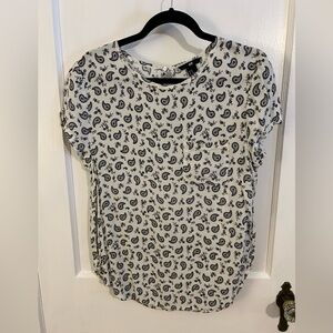 H&M Black and White Blouse